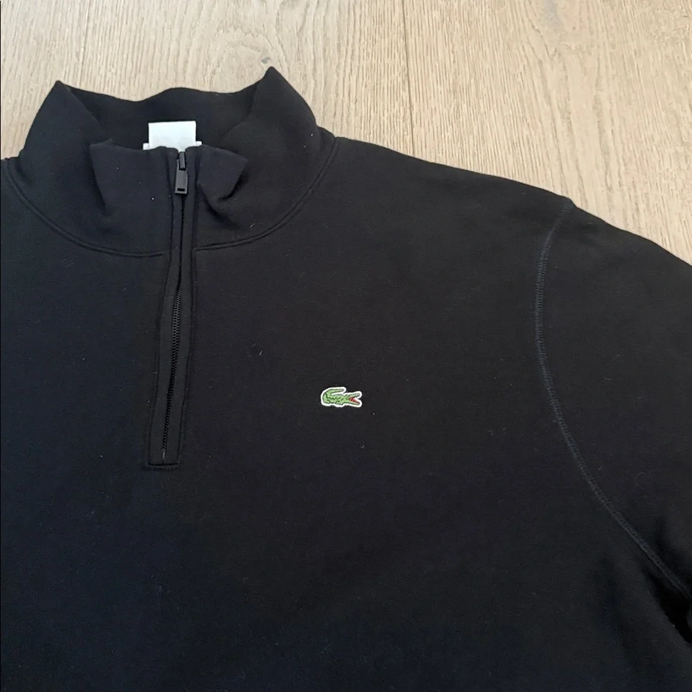 Black Men's Lacoste Quarter Zip